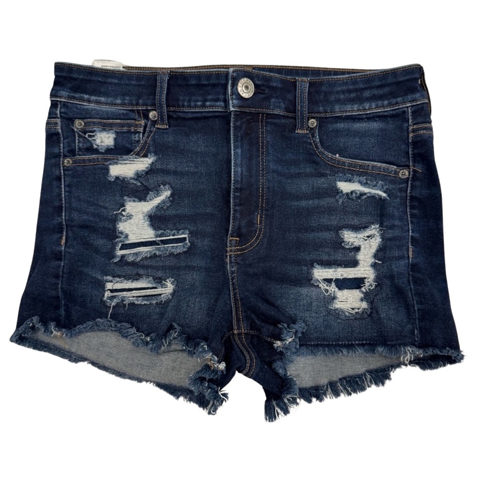 American Eagle Next Level Stretch Distressed Denim Shorts Women’s Size 8